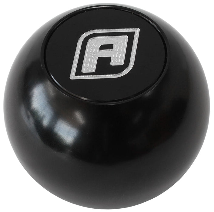 Aeroflow Performance With Thread Inserts Bang Shift Billet Round Gear Knob - Black AF72-9900BLK Autofit