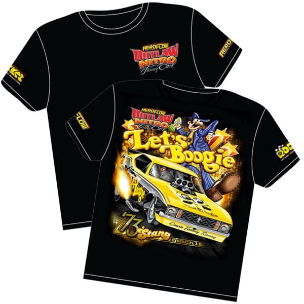 Aeroflow Performance X-Large Let's Boogie' Mustang Outlaw Nitro Funny Car T-Shirt RTLB-XL Autofit
