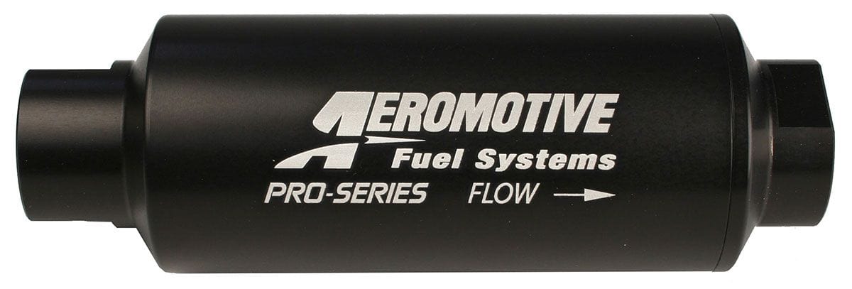 AEROMOTIVE -12 Ports. Black Finish Pro Series 10 Micron High-Flow Fuel Filter ARO12310 Autofit
