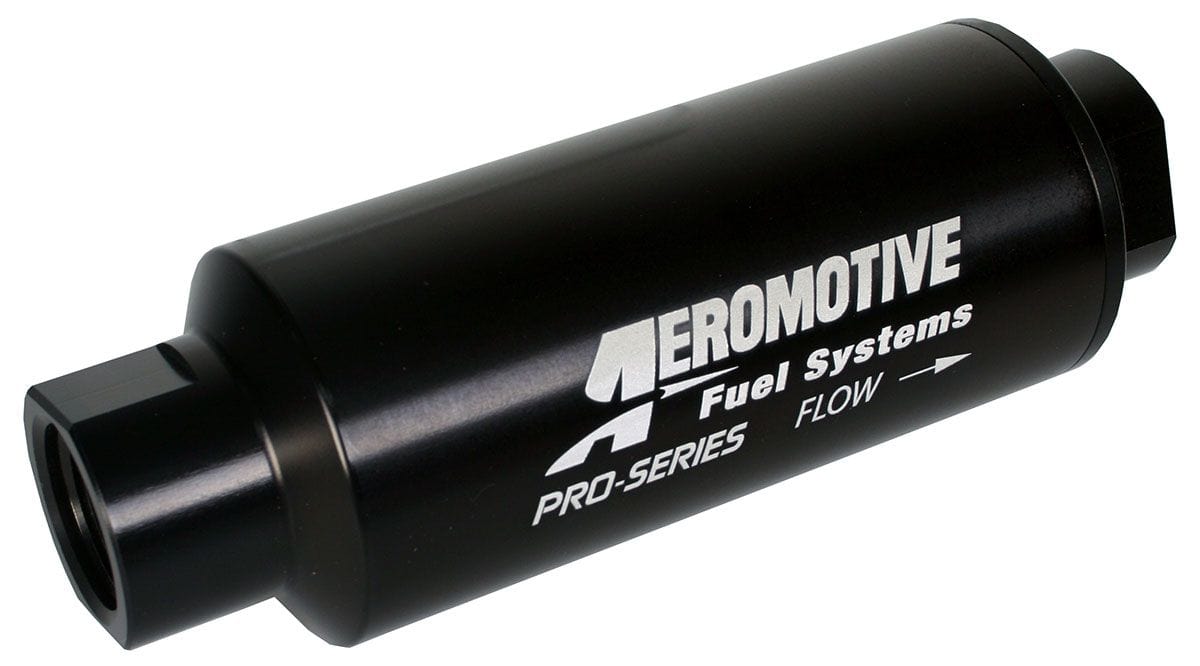 AEROMOTIVE -12 Ports. Polished Finish Pro Series 100 Micron High-Flow Fuel Filter ARO12302 Autofit