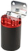 AEROMOTIVE 3/8" NPT Ports, Red Top, Black Bottom Canister 100 Micron High-Flow Fuel Filter ARO12319 Autofit