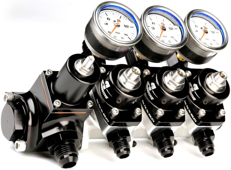 AEROMOTIVE 5-12 PSI. ORB-10 Inlet Ports, ORB-6 Outlet Ports Stackable Fuel Pressure Regulator ARO13217 Autofit