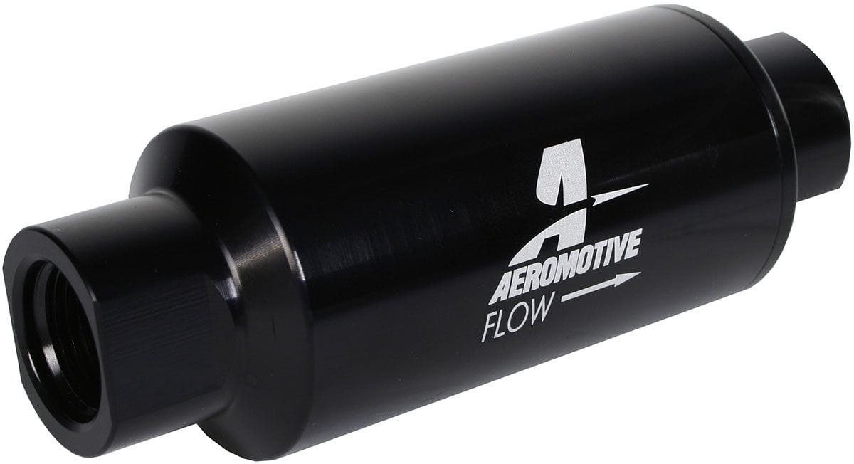 AEROMOTIVE Black 10 Micron Microglass Element With -10AN Female Ends In-Line Fuel Filter ARO12350 Autofit