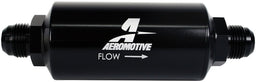 AEROMOTIVE Black 10 Micron Microglass Element With -10AN Male Ends In-Line Fuel Filter ARO12385 Autofit