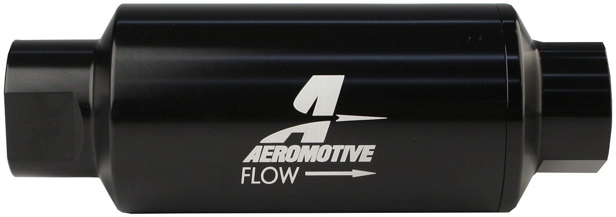AEROMOTIVE Black 10 Micron Paper Element With -10 ORB In-Line Fuel Filter ARO12321 Autofit