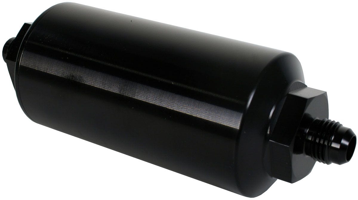AEROMOTIVE Black 10 Micron S/S Element With -6AN Male Ends In-Line Fuel Filter ARO12345 Autofit