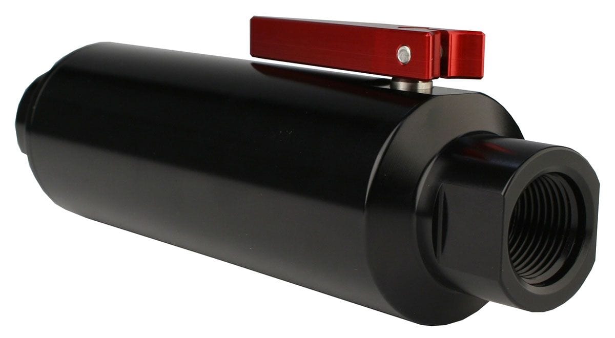 AEROMOTIVE Black 100 Micron S/S Element With -10 ORB & Tap In-Line Fuel Filter ARO12331 Autofit