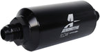 AEROMOTIVE Black 40 Micron S/S Element With -8AN Male Ends In-Line Fuel Filter ARO12378 Autofit
