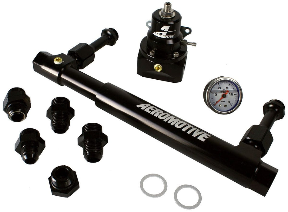 AEROMOTIVE Suits 4150/4500 Holley Style Float Bowls Dual Action Adjustable Fuel Log with Bypass Regulator ARO17248 Autofit