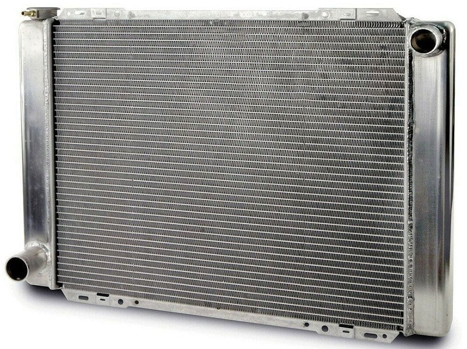 AFCO Ford Style Natural Satin Finish, 27.5" x 19", RH Inlet, LH outlet Universal Fit Cross Flow Aluminium Radiator AFC80101FN Autofit