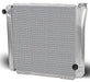 AFCO GM Style Natural Satin Finish, 22" x 19", LH Inlet, RH outlet Universal Fit Cross Flow Aluminium Radiator AFC80100N Autofit