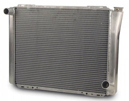 AFCO GM Style Natural Satin Finish, 26" x 19", LH Inlet, RH outlet Universal Fit Cross Flow Aluminium Radiator AFC80103N Autofit
