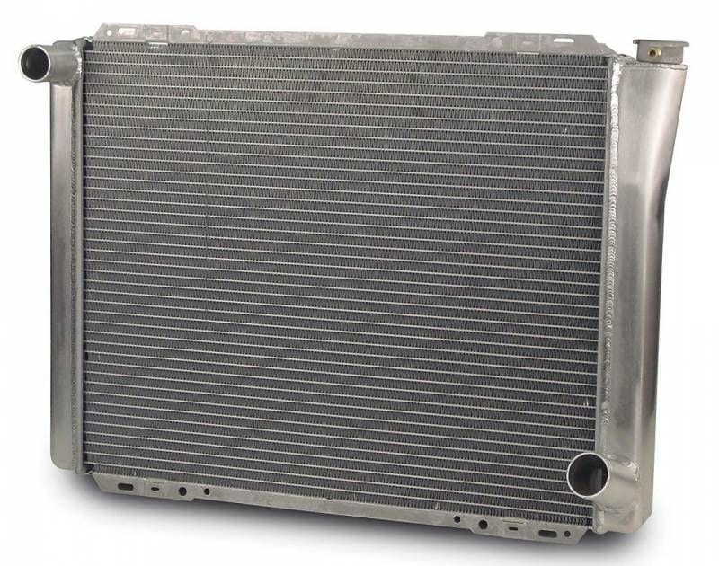 AFCO GM Style Natural Satin Finish, 26" x 19", LH Inlet, RH outlet Universal Fit Cross Flow Aluminium Radiator AFC80103N Autofit