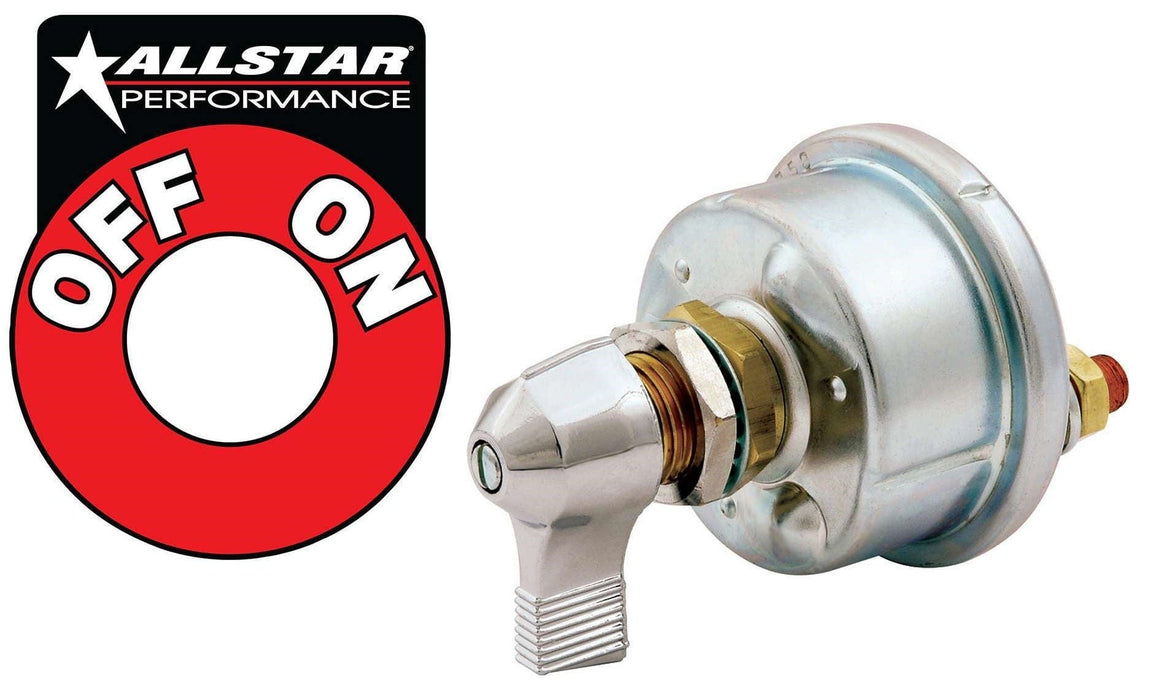 ALLSTAR Rated at 175amp Continuous Duty Battery Disconnect Switch with Decal, Single Pole RS-ALL80156 Autofit