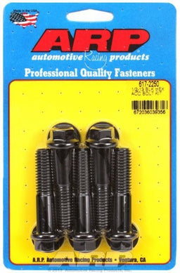 ARP 1/2" UNC x 2.250" UHL With 9/16" Socket Head 5-Pack Bolt Kit, Hex Head Black Oxide AR617-2250 Autofit