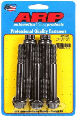 ARP 1/2" UNC x 3.500" UHL With 9/16" Socket Head 5-Pack Bolt Kit, 12-Point Head Black Oxide AR627-3500 Autofit