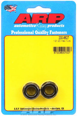 ARP 1/2" UNF Thread x 3/4" Socket (2-Pack) Hex Nut With Flange, Chrome Moly AR200-8627 Autofit
