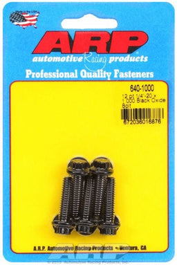 ARP 1/4" UNC x 1.000" UHL With 5/16" Socket Head 5-Pack Bolt Kit, 12-Point Head Black Oxide AR640-1000 Autofit
