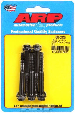 ARP 1/4" UNC x 2.250" UHL With 5/16" Socket Head 5-Pack Bolt Kit, 12-Point Head Black Oxide AR640-2250 Autofit
