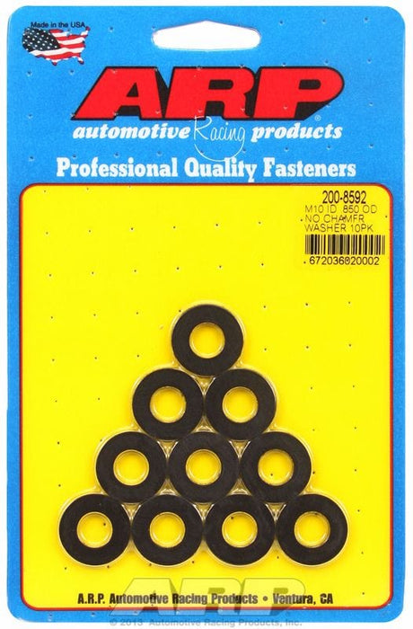 ARP 10mm I.D, .850" O.D .120" Thick with No Chamfer, 10-Pack Special Purpose Washer AR200-8592 Autofit