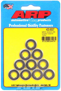 ARP 3/8" I.D x .750" O.D x .120" Thick (10-Pack) S/S Washer With Chamfer AR400-8537 Autofit