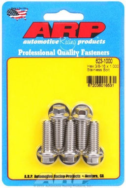 ARP 3/8" UNC x 1.000" UHL With 3/8" Socket 5-Pack Bolt Kit, Hex Head S/S AR623-1000 Autofit