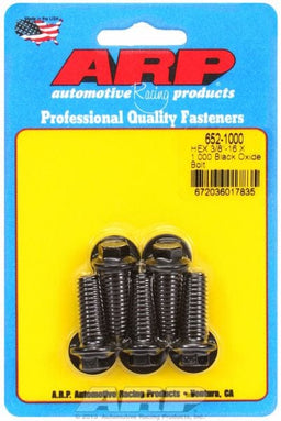 ARP 3/8" UNC x 1.000" UHL With 3/8" Socket Head 5-Pack Bolt Kit, Hex Head Black Oxide AR652-1000 Autofit
