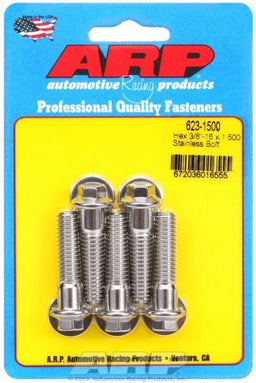 ARP 3/8" UNC x 1.500" UHL With 3/8" Socket 5-Pack Bolt Kit, Hex Head S/S AR623-1500 Autofit