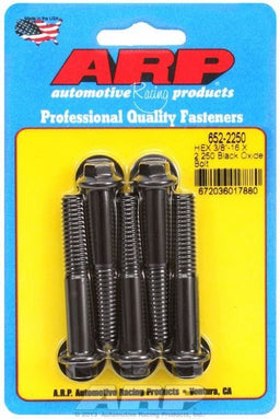ARP 3/8" UNC x 2.250" UHL With 3/8" Socket Head 5-Pack Bolt Kit, Hex Head Black Oxide AR652-2250 Autofit