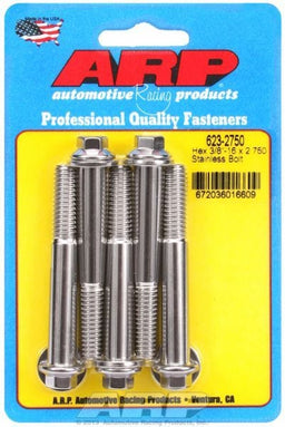 ARP 3/8" UNC x 2.750" UHL With 3/8" Socket 5-Pack Bolt Kit, Hex Head S/S AR623-2750 Autofit