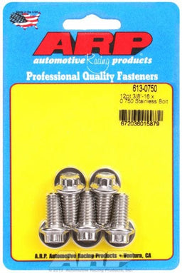 ARP 3/8" UNC x .750" UHL With 3/8" Socket Head 5-Pack Bolt Kit, 12-Point Head S/S AR613-0750 Autofit
