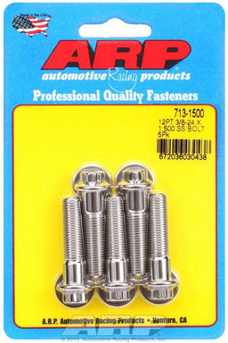 ARP 3/8" UNF x 1.500" UHL With 3/8" Socket Head 5-Pack Bolt Kit, 12-Point Head S/S AR713-1500 Autofit