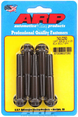 ARP 3/8" UNF x 2.250" UHL With 3/8" Socket Head 5-Pack Bolt Kit, 12-Point Head Black Oxide AR742-2250 Autofit