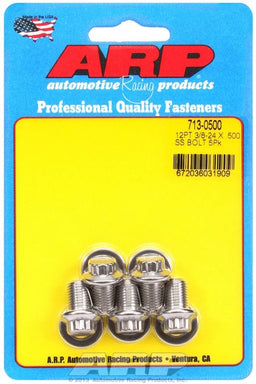 ARP 3/8" UNF x .500" UHL With 3/8" Socket Head 5-Pack Bolt Kit, 12-Point Head S/S AR713-0500 Autofit