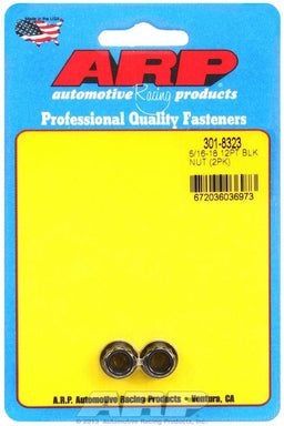 ARP 5/16" UNC Thread, 3/8" Socket (2-Pack) 12-Point Nut, Chrome Moly Black Oxide AR301-8323 Autofit