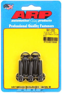 ARP 5/16" UNC x 1.000" UHL With 3/8" Socket Head 5-Pack Bolt Kit, 12-Point Head Black Oxide AR641-1000 Autofit