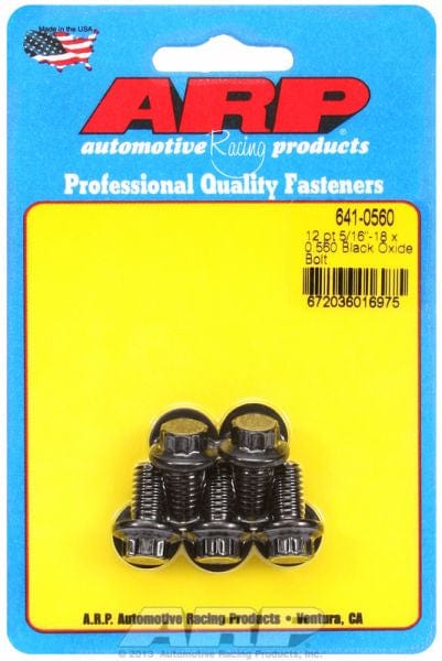 ARP 5/16" UNC x .560" UHL With 3/8" Socket Head 5-Pack Bolt Kit, 12-Point Head Black Oxide AR641-0560 Autofit