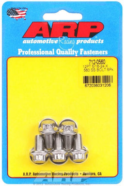 ARP 5/16" UNF x .560" UHL With 3/8" Socket Head 5-Pack Bolt Kit, 12-Point Head S/S AR712-0560 Autofit