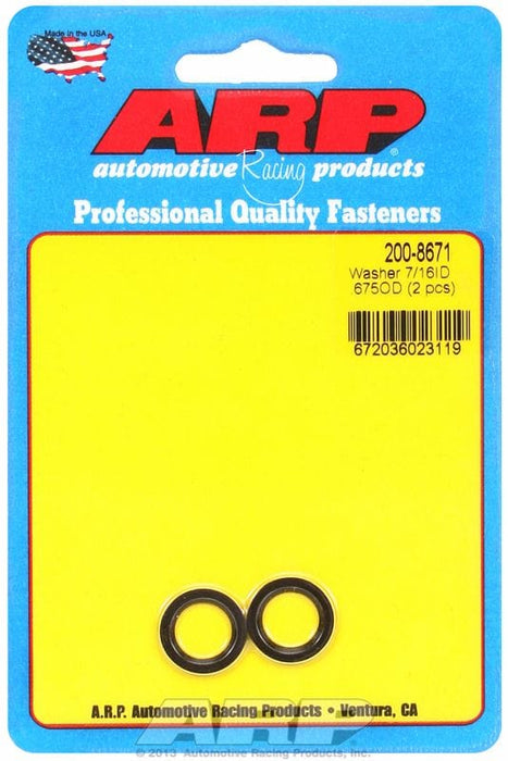 ARP 7/16" I.D, .675" O.D .062" Thick With Chamfer (2-Pack) Special Purpose Washer AR200-8671 Autofit