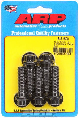 ARP 7/16" UNC x 1.500" UHL With 7/16" Socket Head 5-Pack Bolt Kit, 12-Point Head Black Oxide AR643-1500 Autofit