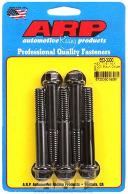 ARP 7/16" UNC x 3.000" UHL With 7/16" Socket Head 5-Pack Bolt Kit, Hex Head Black Oxide AR653-3000 Autofit