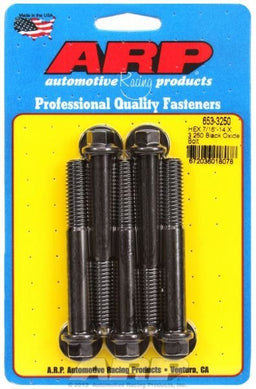 ARP 7/16" UNC x 3.250" UHL With 7/16" Socket Head 5-Pack Bolt Kit, Hex Head Black Oxide AR653-3250 Autofit