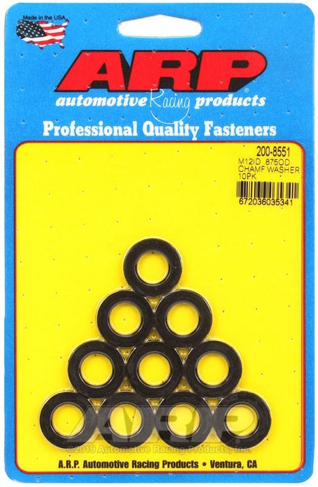 ARP 7/8" OD, .120" thick, 10 pack 12mm ID Washers with Chamfer AR200-8551 Autofit