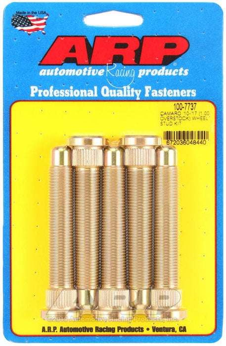 ARP fasteners fits Camaro 2010-2017 & VE-VF Commodore, 1.000" Over Stock Length, M1 Competition Wheel Studs AR100-7737 Autofit