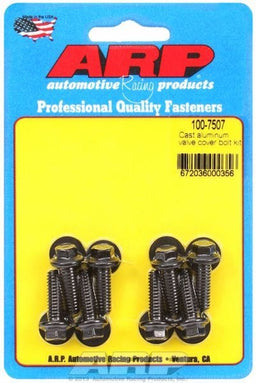 ARP fits Aluminium Covers 1/4-20 Thread x .812" UHL (8-Pack) Valve Cover Bolt Kit, Hex Head Black Oxide AR100-7507 Autofit