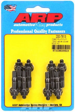 ARP fits Aluminium Valve Covers 1/4-20 Thread x 1.500" OAL (8-Pack) Valve Cover Stud Kit, 12-Point Nut Black Oxide AR200-7613 Autofit