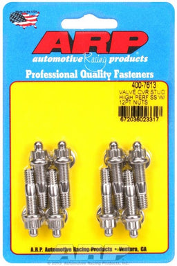 ARP fits Aluminium Valve Covers 1/4-20 Thread x 1.500" OAL (8-Pack) Valve Cover Stud Kit, 12-Point Nut S/S AR400-7613 Autofit