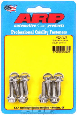 ARP fits Aluminium Valve Covers 1/4-20 Thread x .812" UHL (8-Pack) Valve Cover Bolt Kit, 12-Point Head S/S AR400-7503 Autofit