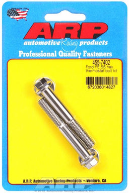 ARP fits FE Ford 390-428 2.250" UHL Thermostat Housing Bolt Kit, Hex Head S/S AR455-7402 Autofit