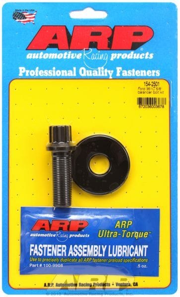 ARP fits Ford 351 Cleveland & Holden 253-304-308 5/8-18 Thread x 1.800" U Harmonic Balancer Bolt, 12-Point Black Oxide AR154-2501 Autofit